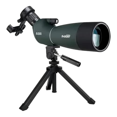 SVBONY SV28 Spotting Scope 25-75x70mm | Stable Aluminum Tripod & Phone Adapter thumbnail 1
