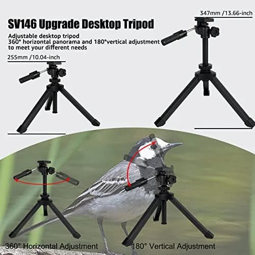 SVBONY SV28 Spotting Scope 25-75x70mm | Stable Aluminum Tripod & Phone Adapter thumbnail 9