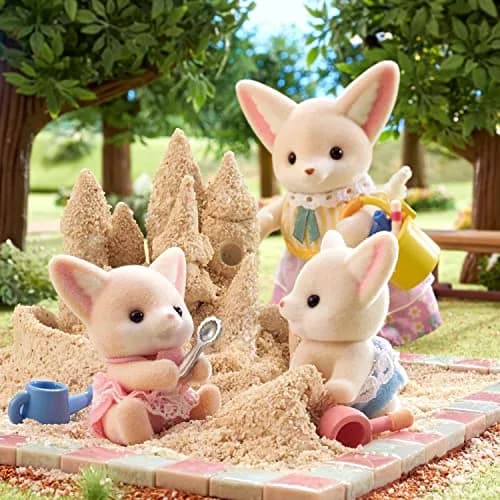 Calico Critters Fennec Fox Twins Collectible Dollhouse Dolls | Poseable Twin Figures for Kids 3+ thumbnail 5