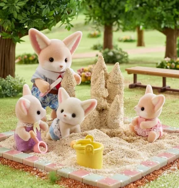 Calico Critters Fennec Fox Twins Collectible Dollhouse Dolls | Poseable Twin Figures for Kids 3+ thumbnail 12