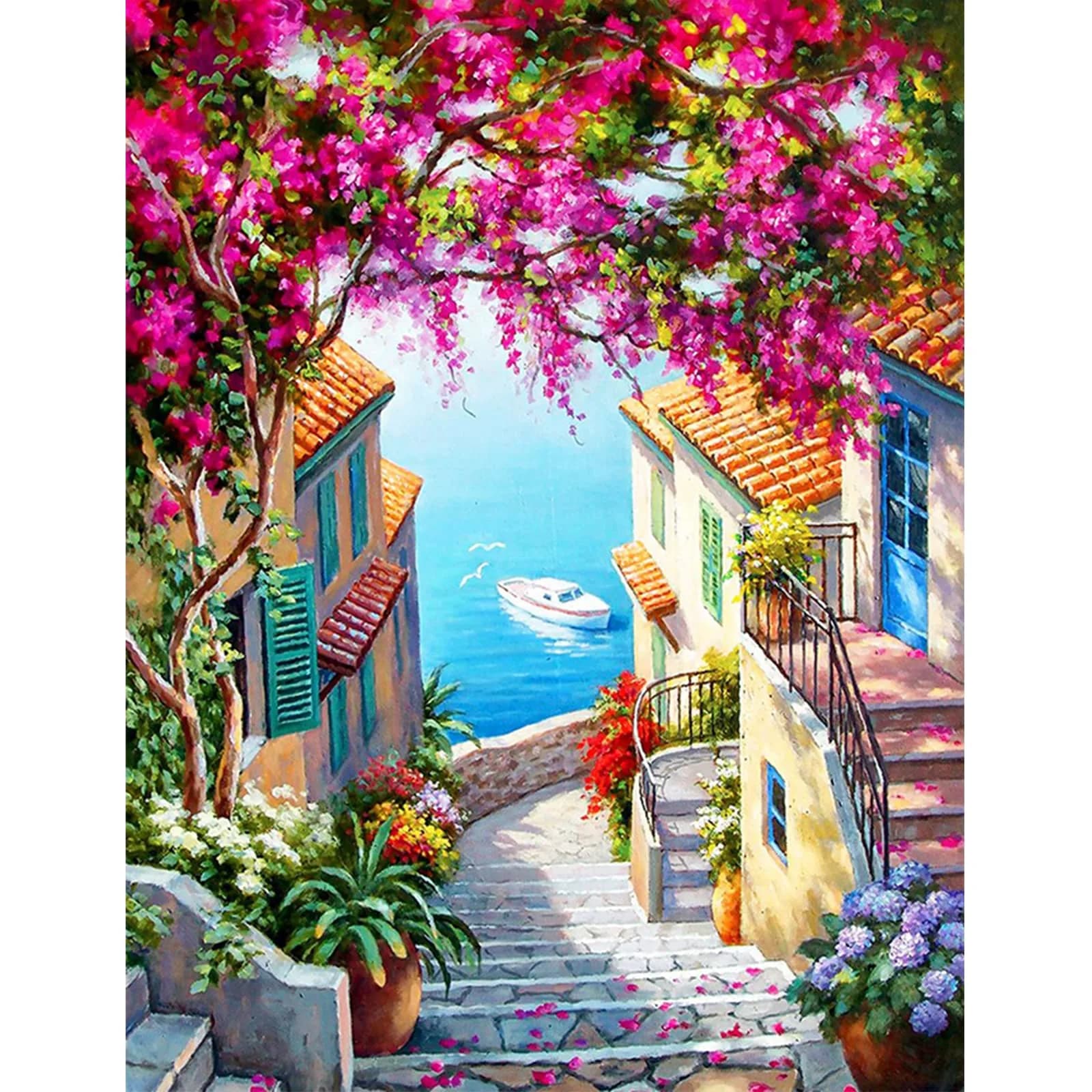 Amphol Paint by Number for Adults | Easy DIY Canvas Painting Kit 16"x20" - main product image