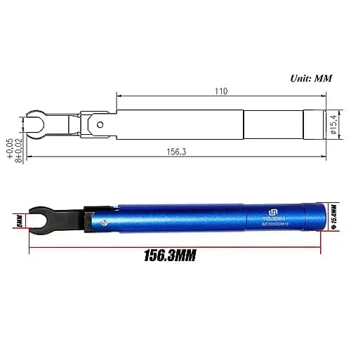 UU TOJOIN SMA Torque Wrench 8mm Opening | 0.9 N·m for RF Connectors, Blue thumbnail 2
