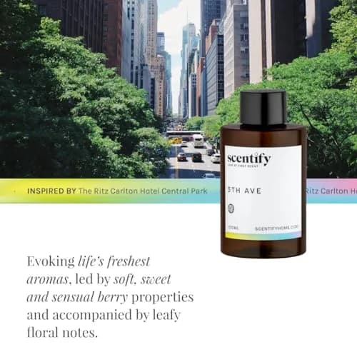 Scentify 5th Ave Aroma Oil Refill 100ml | Luxurious Diffuser Fragrance for Relaxation thumbnail 4