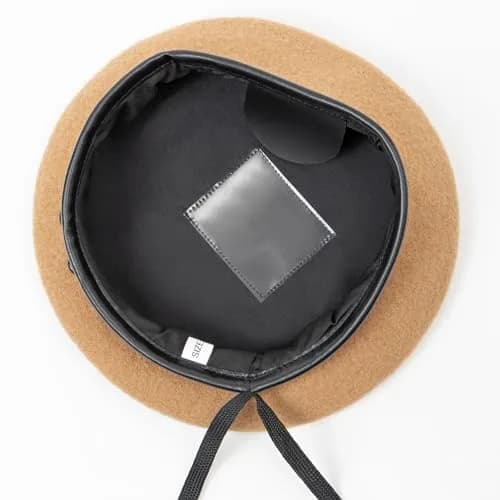 Gajaous British Military Beret Navy Blue | 100% Wool, Adjustable Fit, Leather Sweatband thumbnail 8