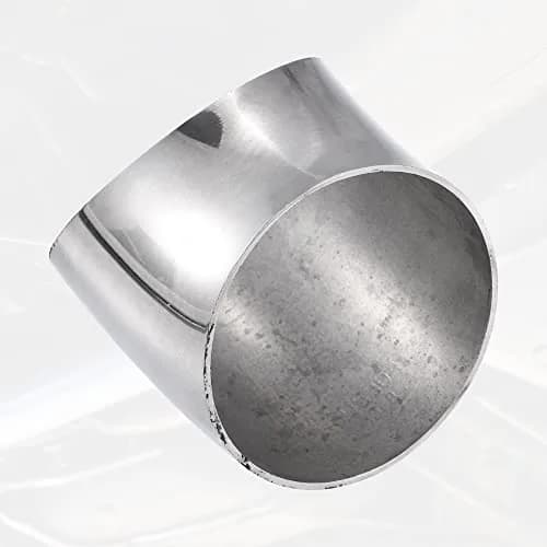 X AUTOHAUX 2pcs OD 2.5 Inch 45 Degree Exhaust Elbow Pipe | Durable Stainless Steel, Universal Fit thumbnail 6