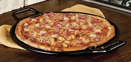 Lodge 14 Inch Seasoned Cast Iron Pizza Pan & ScraperPK 2-Pack | Oven-Safe, Nonstick, Durable thumbnail 3