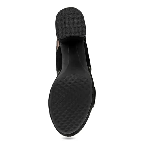 Aerosoles Camera Black Suede 11 B (M) | Platform Heel, Cushioned Insole, Buckled Strap, Supportive Comfort thumbnail 6