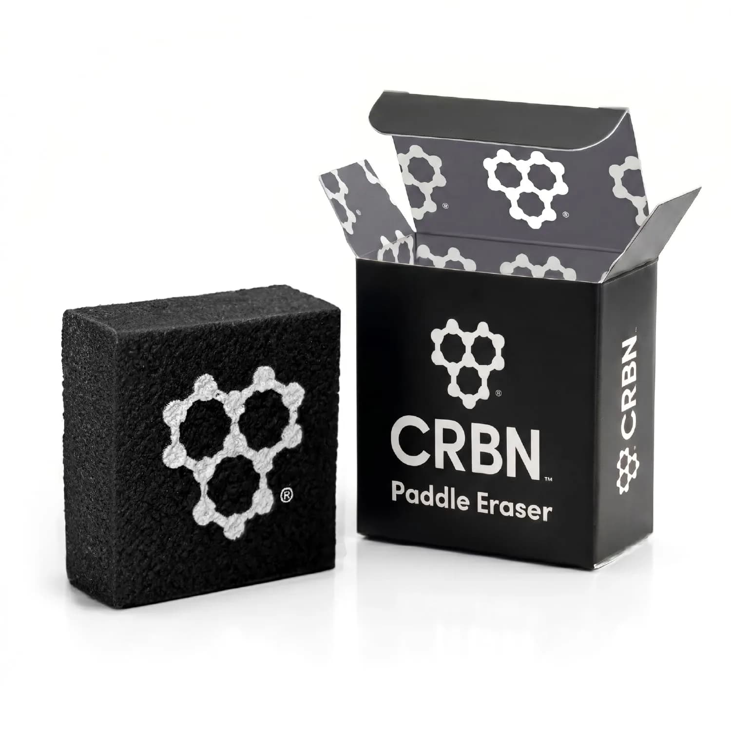 CRBN Pickleball Paddle Eraser - Black, 1-Pack | Cleans Carbon Fiber Paddles - main product image