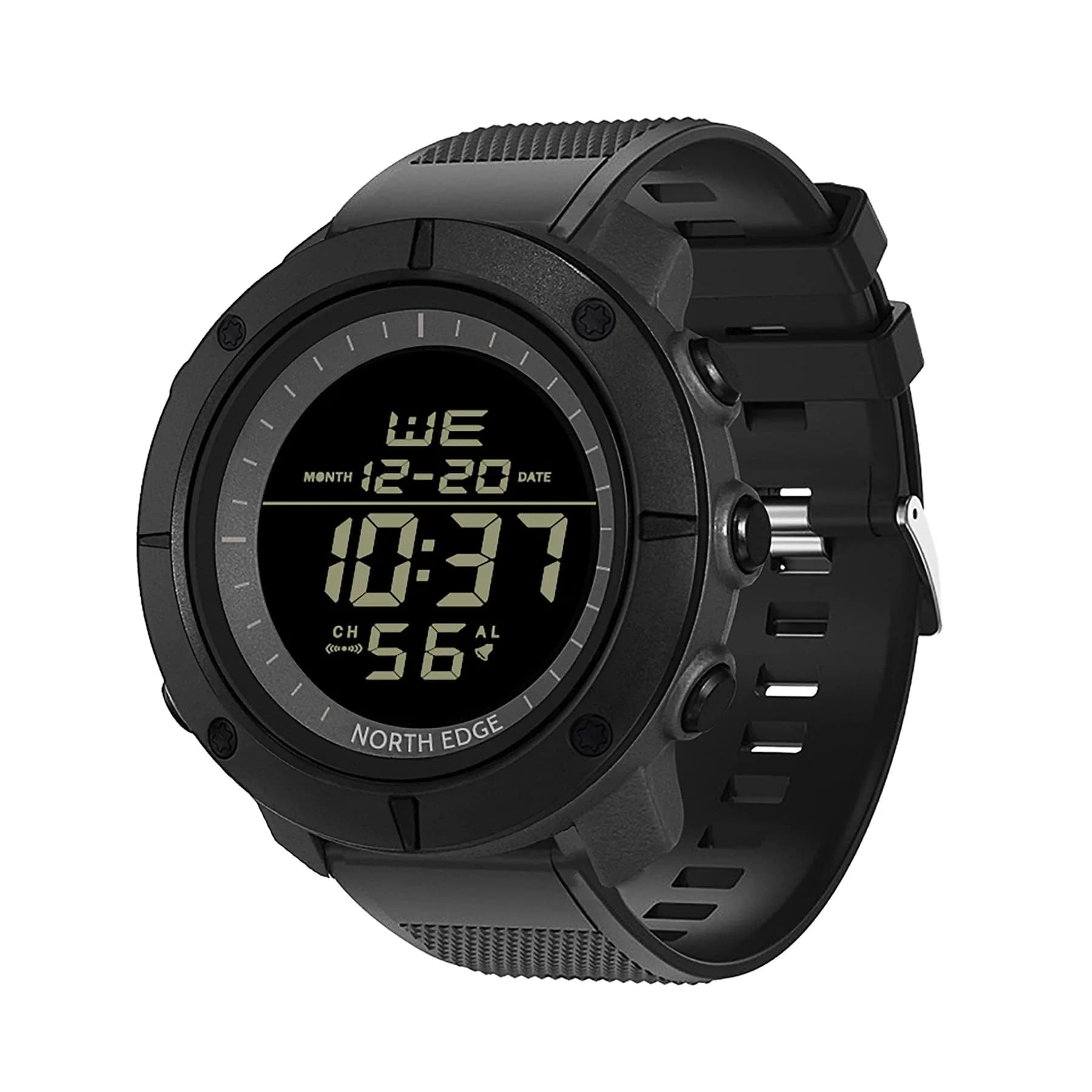 NORTH EDGE Digital-Watch Sports Watch - Large Face Waterproof with Stopwatch Alarm EL Back Light