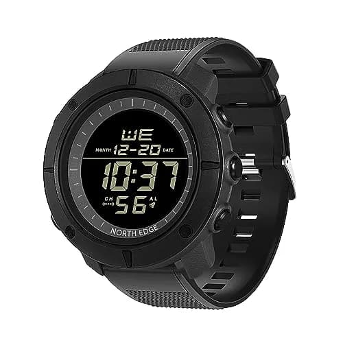 NORTH EDGE Digital-Watch Sports Watch - Large Face Waterproof with Stopwatch Alarm EL Back Light thumbnail 1