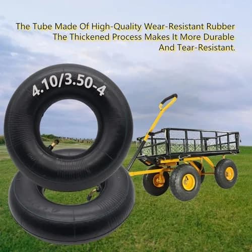 Swagnaz 4.10/3.50-4 Inner Tube | 2-Pack, 10-inch Diameter, 4.1-inch Width thumbnail 4
