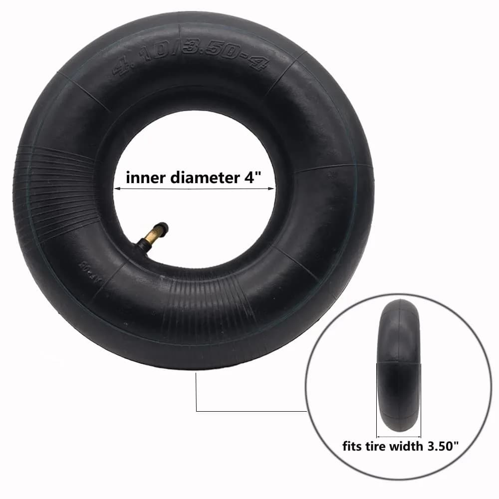 Swagnaz 4.10/3.50-4 Inner Tube | 2-Pack, 10-inch Diameter, 4.1-inch Width - view 5