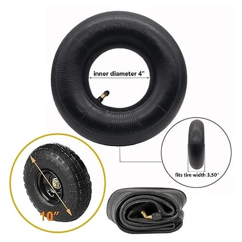 Swagnaz 4.10/3.50-4 Inner Tube | 2-Pack, 10-inch Diameter, 4.1-inch Width thumbnail 2