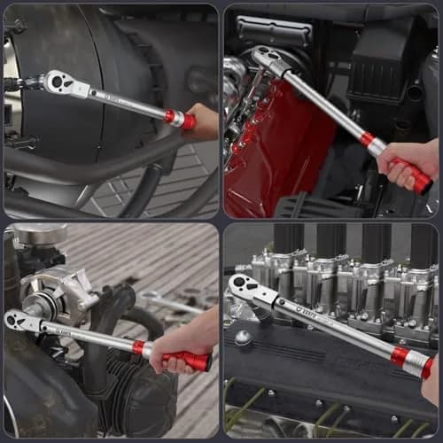 VANPO 1/2" Torque Wrench, 10-170 Ft-Lb, 38mm Jaw & Ratchet Head | Precision Tool for HVAC & Auto thumbnail 7