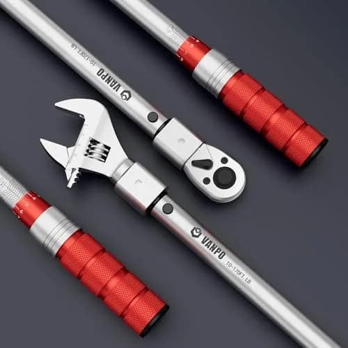 VANPO 1/2" Torque Wrench, 10-170 Ft-Lb, 38mm Jaw & Ratchet Head | Precision Tool for HVAC & Auto thumbnail 8
