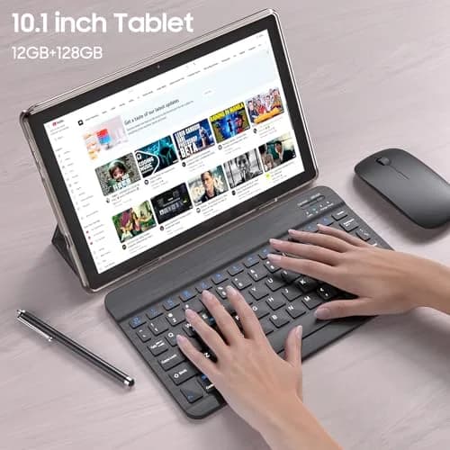 IWEGGO Android 15 Tablet 10.1 Inch 12GB RAM 64GB ROM Black | 1.8GHz Quad-Core Processor, 1280x800 IPS HD thumbnail 4