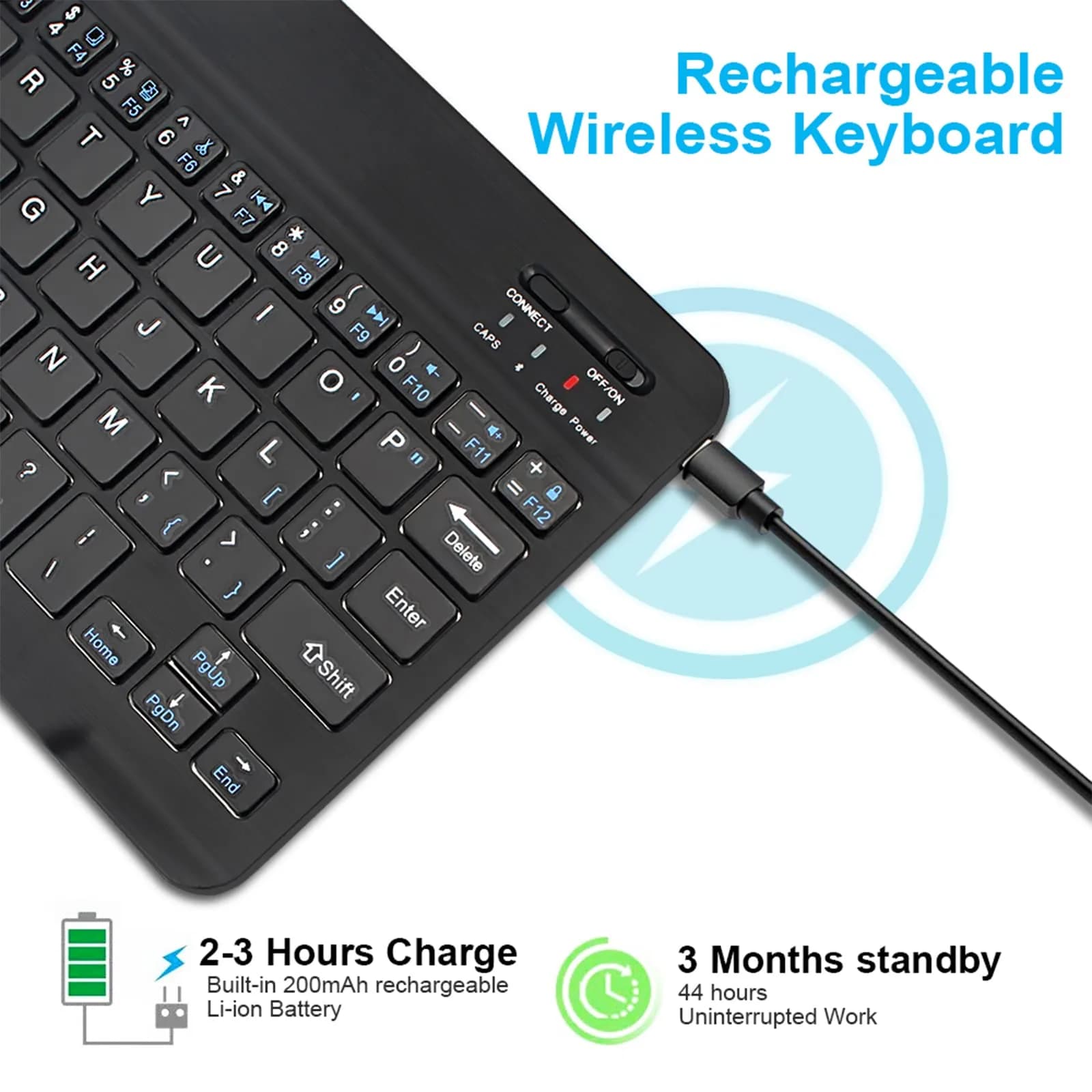 IWEGGO Android 15 Tablet 10.1 Inch 12GB RAM 64GB ROM Black | 1.8GHz Quad-Core Processor, 1280x800 IPS HD - view 5