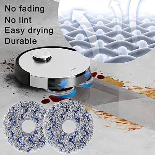 GYLBF Replacement Parts Kit for Ecovacs Deebot X1 Omni / T10 Omni / X1 Turbo Vacuum Cleaner | 1 Main Brush, 4 HEPA Filters, 6 Sidebrushes, 4 Mop Pads thumbnail 4