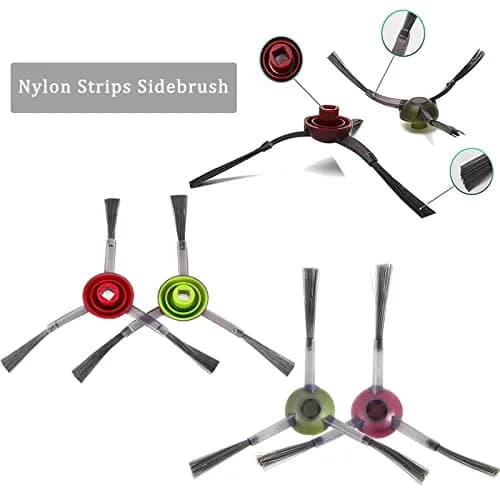 GYLBF Replacement Parts Kit for Ecovacs Deebot X1 Omni / T10 Omni / X1 Turbo Vacuum Cleaner | 1 Main Brush, 4 HEPA Filters, 6 Sidebrushes, 4 Mop Pads thumbnail 7