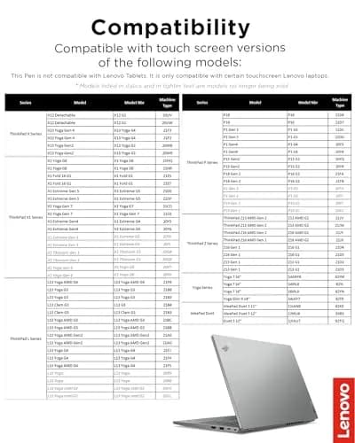 Lenovo Precision Pen 2 Stylus for Laptops - 4096 Pressure Levels, USB-C Charging, Iron Grey | Natural Sketching and Note-Taking thumbnail 5