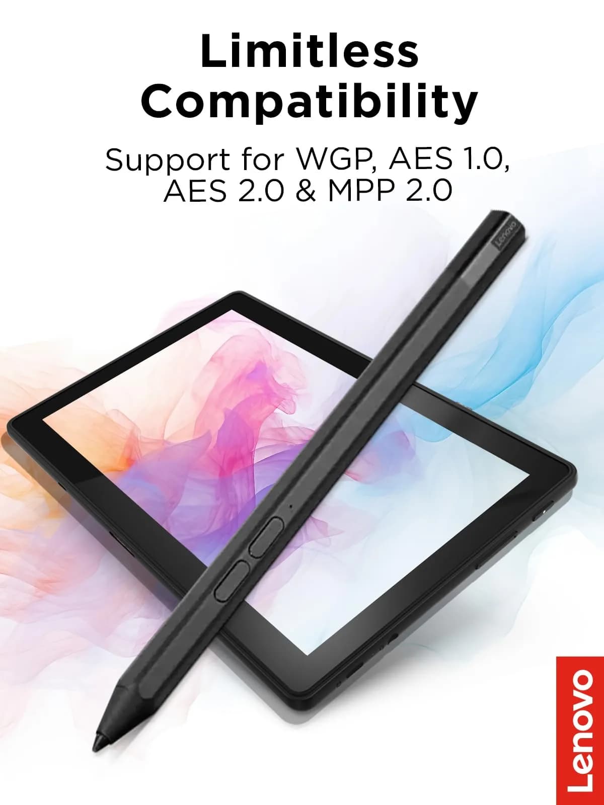 Lenovo Precision Pen 2 Iron Grey with Tilt Recognition & USB-C Charging - view 2