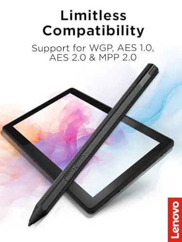 Lenovo Precision Pen 2 Stylus for Laptops - 4096 Pressure Levels, USB-C Charging, Iron Grey | Natural Sketching and Note-Taking thumbnail 2