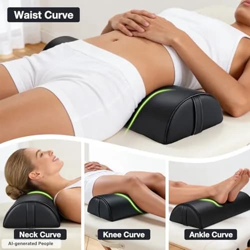 Noverlife Large Massage Bolsters for Under Legs 24x8x4 in Half Moon Pillow thumbnail 4