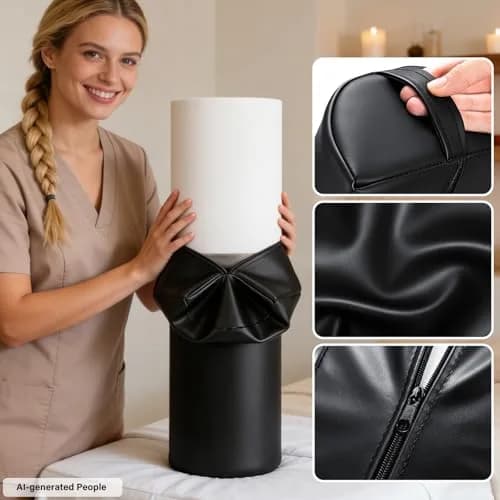 Noverlife Large Massage Bolsters for Under Legs 24x8x4 in Half Moon Pillow thumbnail 5