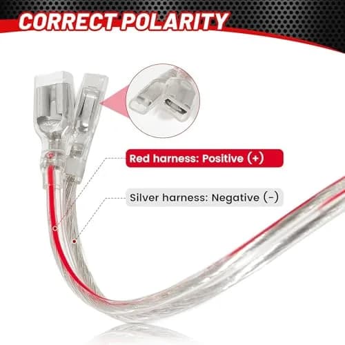RED WOLF 4 PCS Car Door Speaker Wiring Harness Adapter for VW 1999-2019 | Copper & PVC, Easy Plug & Play thumbnail 5