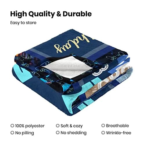 SIKLTY 13th Birthday Throw Blanket 152cm x 127cm | Official Teenager Gamer Gift thumbnail 6