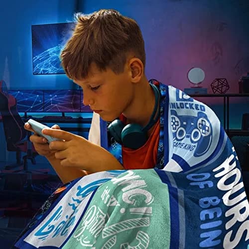 SIKLTY 13th Birthday Throw Blanket 152cm x 127cm | Official Teenager Gamer Gift thumbnail 2