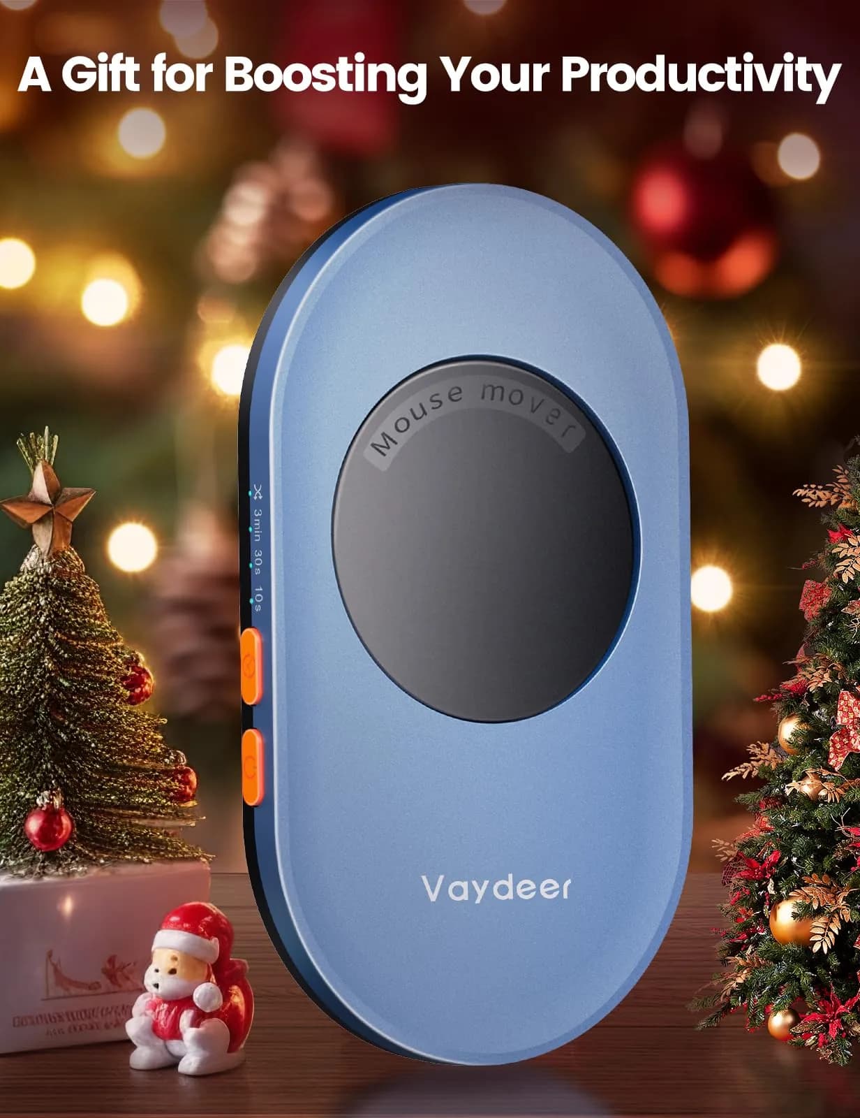 Vaydeer Air 3 Mouse Jiggler with Adjustable Timer, Dark Blue | Keeps Computer Active - view 9