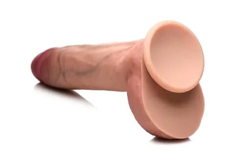 CURVE TOYS Jock 10" Dual Density Silicone Dildo with Balls 25.4cm (10 Inch) | Realistic Feel for All thumbnail 6