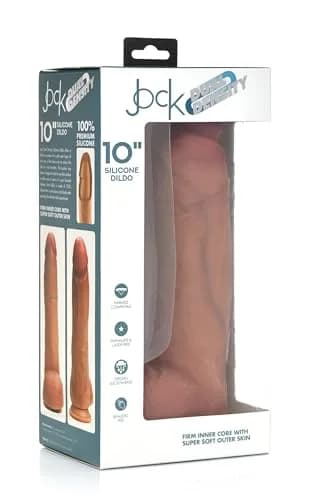 CURVE TOYS Jock 10" Dual Density Silicone Dildo with Balls 25.4cm (10 Inch) | Realistic Feel for All thumbnail 7