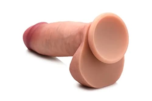 CURVE TOYS Jock 7" Dual Density Silicone Dildo with Balls 18cm (7 Inch) | Realistic Feel for Couples thumbnail 6