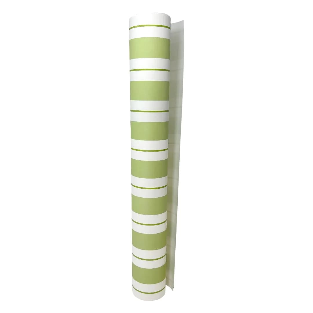 Hester & Cook Striped Paper Table Runner - Disposable Roll 20ft x 25in | Modern & Classic Decor — Green