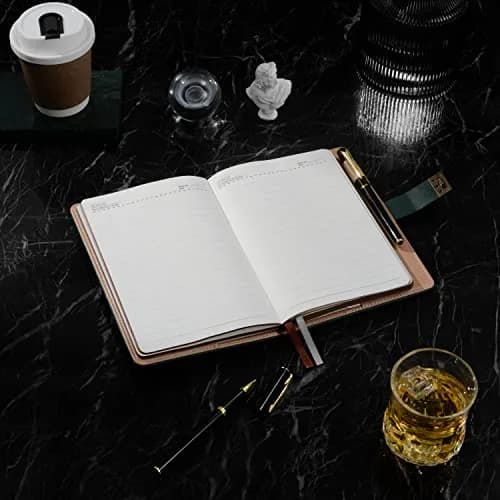 ZXHQ Lock Journal with Pen, A5 Refillable Diary with Combination Lock, 224 Pages | Secure Personal Organizer thumbnail 5