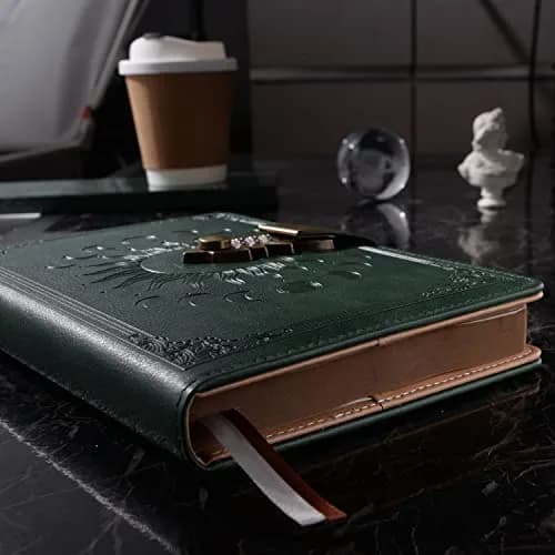 ZXHQ Lock Journal with Pen, A5 Refillable Diary with Combination Lock, 224 Pages | Secure Personal Organizer thumbnail 6