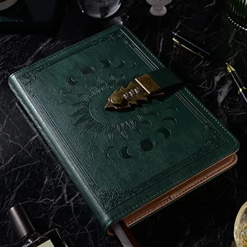 ZXHQ Lock Journal with Pen, A5 Refillable Diary with Combination Lock, 224 Pages | Secure Personal Organizer thumbnail 7