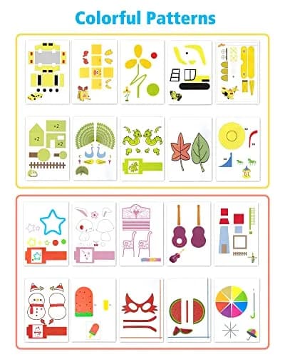 Vomika 3D Pen Printing Drawing Book with 40 Pattern Templates Stencils, 17 x 25 cm (6.7 x 9.8 in) thumbnail 2