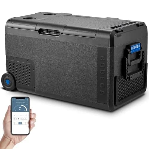 BODEGA 12V Car Refrigerator 40 Quart Portable Freezer APP Control | Dual Compartments, -4℉-68℉, 38L thumbnail 1