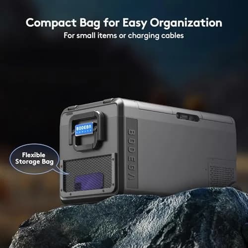 BODEGA 12V Car Refrigerator 40 Quart Portable Freezer APP Control | Dual Compartments, -4℉-68℉, 38L thumbnail 9