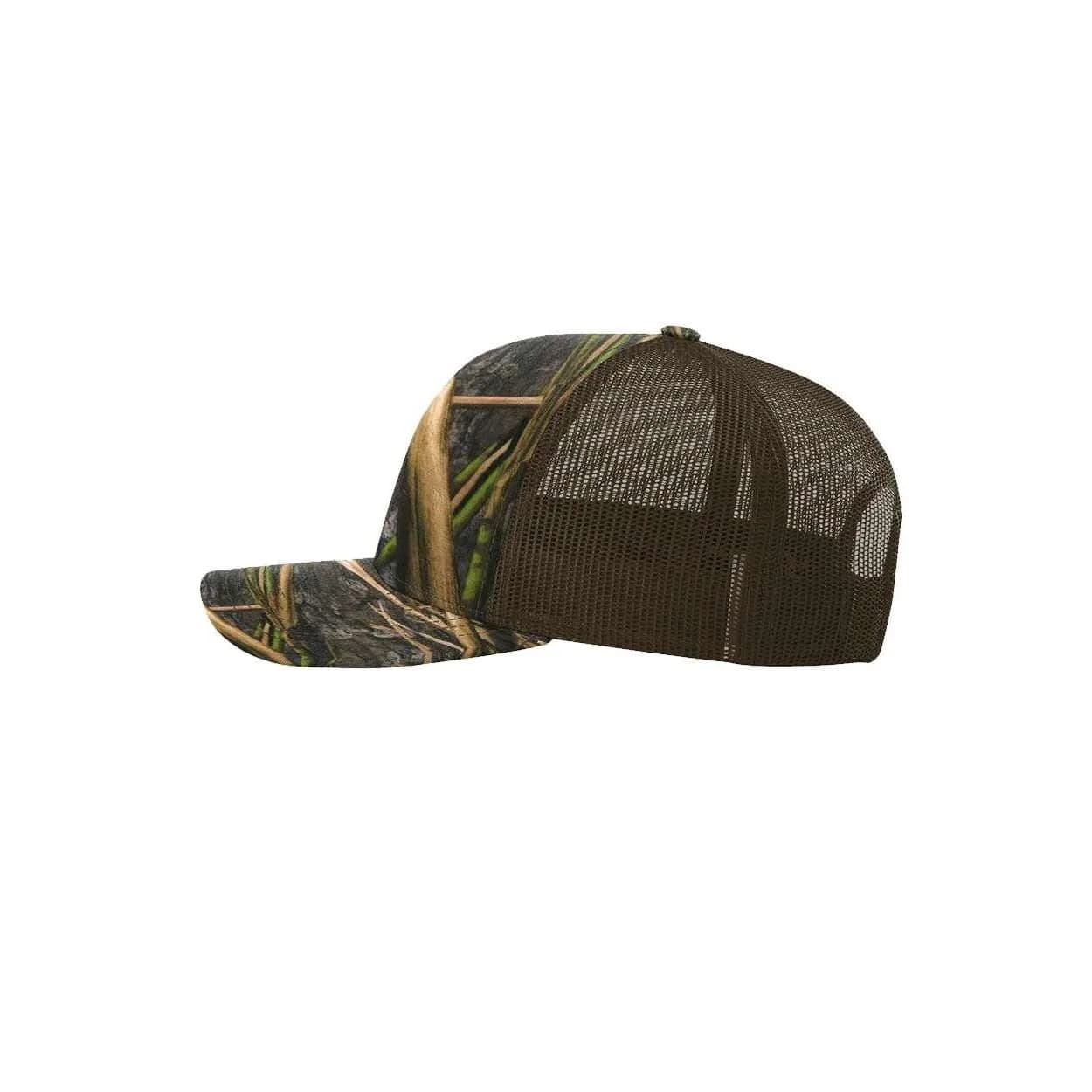 Richardson 112P Trucker Baseball Cap - Mossy Oak Habitat/Brown, One Size - view 2