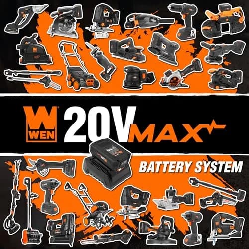 WEN 20V Max Cordless 6.5-Inch Track Saw, Brushless, Variable Speed, Tool Only (20691BT) | Precise Cuts for Wood & DIY thumbnail 7