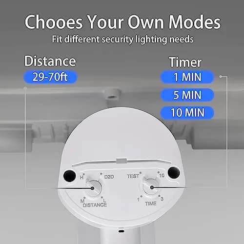 AWSENS 3 Head LED Security Light with Motion Sensor, 3800LM 40W 5000K White | ETL Water Resistant Outdoor Floodlight for Garage, Yard, Porch thumbnail 6