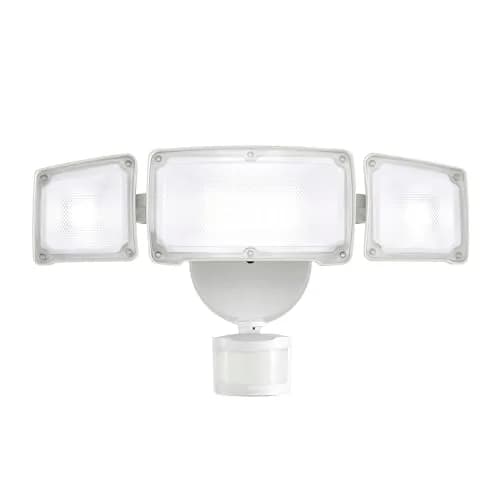 AWSENS 3 Head LED Security Light with Motion Sensor, 3800LM 40W 5000K White | ETL Water Resistant Outdoor Floodlight for Garage, Yard, Porch thumbnail 1