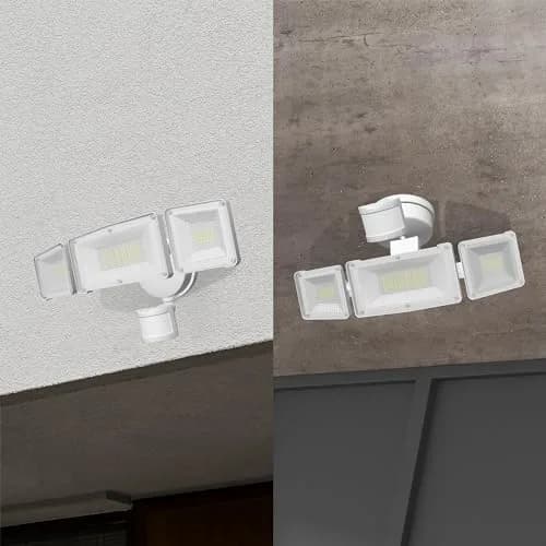 AWSENS 3 Head LED Security Light with Motion Sensor, 3800LM 40W 5000K White | ETL Water Resistant Outdoor Floodlight for Garage, Yard, Porch thumbnail 7