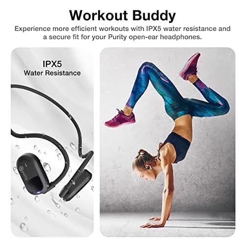 Purity Air Open Ear Wireless Headphones with Dual Mic | 15mm Drivers, IPX5 Water Resistant thumbnail 6