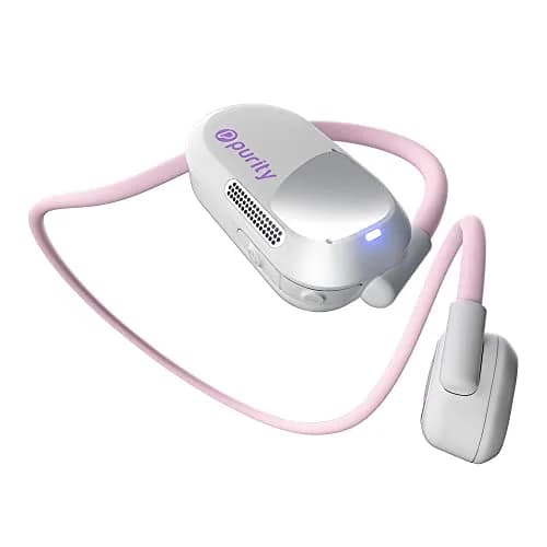 Purity Air Open Ear Wireless Bluetooth Earbuds with Dual Mic | Secured Long Wearing Comfort, Sports Sweat Resistant (White/Lilac) thumbnail 1