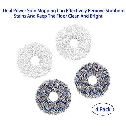 ZYBULSHJT 16 Pcs Vacuum Cleaner Accessories Set for ECOVACS DEEBOT X1 Omni/TURBO | Roller Brush, Side Brushes, HEPA Filters, Mop Cloths, Dust Bags thumbnail 7